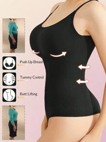 1Pc Bodysuit Women's Chest Suspenders Shapewear Women Extreme Sculpting Body Waist Trainer Stretch Butt Lift Reducing Shapers Underwear Shapewear Bodysuit
