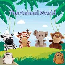 Small Stuffed Animals Bulk, 12 Pieces Mini Forest Animal Plush Toys, 4.5 Inch Cute Plush Animals, Suitable For Animal Theme Party
