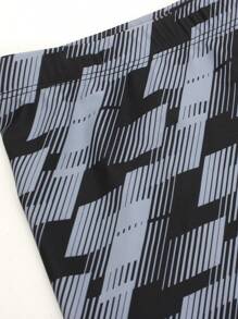 Men's Sports Quick-Dry Swim Trunks - Grey - View 5