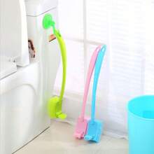Bộ 1 chổi vệ sinh bồn cầu hai mặt, chổi vệ sinh bồn cầu, chổi vệ sinh góc sáng tạo có đế và cán dài cong, chổi vệ sinh đa năng, đồ trang trí phòng tắm màu ngẫu nhiên trang trí mùa thu - Nhiều màu - Xem 6