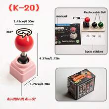 Mũ Phím Có Thể Thay Thế K20 Với Đế Kim Loại Máy Chơi Game Keycap 3 Màu Retro Cần Điều Khiển Keycap Máy Chiến Đấu Cần Điều Khiển Nắp Phím Cho Bàn Phím Cơ Phím ESC 6 Miếng Dán Bóng 3 Màu Có Trạm Lưu Trữ Thích Hợp Cho MX Cross Switch - Nhiều màu - Xem 10