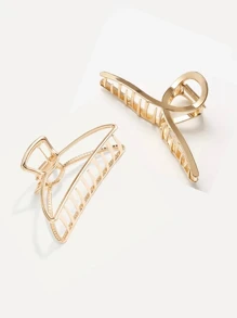 Hair Clips - Gold - View 1