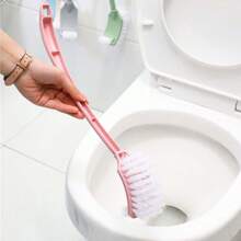 Bộ 1 chổi vệ sinh bồn cầu hai mặt, chổi vệ sinh bồn cầu, chổi vệ sinh góc sáng tạo có đế và cán dài cong, chổi vệ sinh đa năng, đồ trang trí phòng tắm màu ngẫu nhiên trang trí mùa thu - Nhiều màu - Xem 8