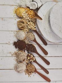 Molino Granos Manual Portatil Cafe Queso Maiz Cacao Canela - Plateado - Ver 5