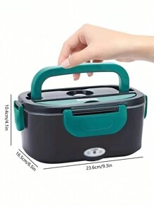 電熱便當盒，可攜式暖食器，車用家用皆適用─防漏，餐盒可拆卸，容量1.5公升，110伏特/12伏特 - 粉色 - 查看 11