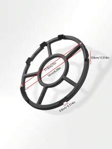 Gas Stove Stand Kitchen Stove Anti-Slip Pan Rack Gas Burner Support Shelf Storage For Small Pots & Milk Pots Universal Stove Rack - Black - View 2