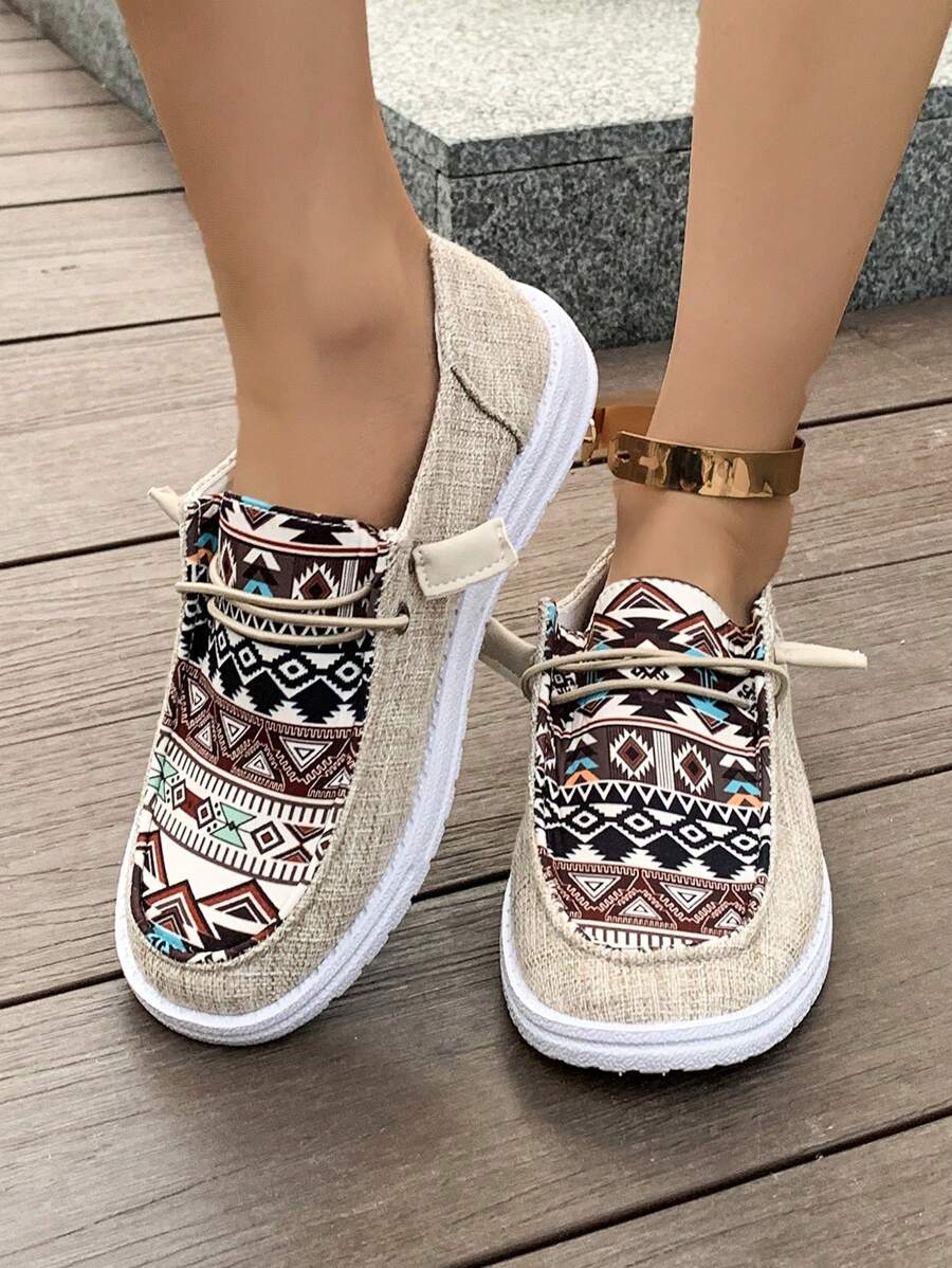 Nuevos zapatos de verano transpirables casuales para mujer con malla y suela resistente al deslizamiento suave y punta redonda, zapatos para mamá al aire libre - Caqui - Ver 1