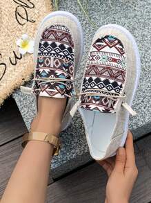 Nuevos zapatos de verano transpirables casuales para mujer con malla y suela resistente al deslizamiento suave y punta redonda, zapatos para mamá al aire libre - Caqui - Ver 3
