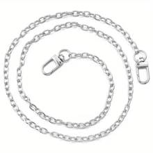 40cm/60cm/80cm/100cm/120cm金屬替換袋鏈，適用於女士手提包鏈，手提包鏈帶DIY裝飾配件，1入組