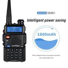 2PCS Baofeng UV-5R USB Long Range Ham Amateur With FM Radio Long Range Portable Two Way Radio Baofeng UV- 5R CB Radio Walkie Talkie