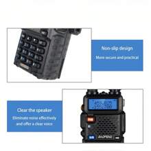 2PCS Baofeng UV-5R USB Long Range Ham Amateur With FM Radio Long Range Portable Two Way Radio Baofeng UV- 5R CB Radio Walkie Talkie
