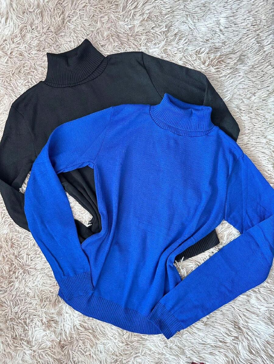 Women Knit Tops - azul real - Ver 1