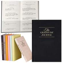 Nhật ký biết ơn: Nhật ký 5 phút - Ghi lại năm phút mỗi ngày để có thêm sự khẳng định và suy ngẫm,Lạc quan,Tích cực,Hạnh phúc,Hướng dẫn năm phút bìa cứng đơn giản không ghi ngày tháng - màu đen - Xem 9