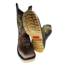 Botas De Seguridad Industrial Trabajo Uso Rudo Con Casquillo de Seguridad 100% Genuino PIel - Marrón - Ver 3