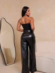 Women Tops - 黑色 - 查看 2