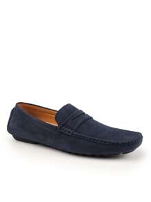 Where’s That From ALEX DRIVING SHOES - Blue Suede - View 1