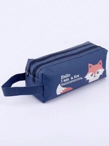 宇航员卡通图案铅笔盒，减压笔袋可爱学校用品美观收纳盒，学校用品，铅笔袋，书包 - 彩色 - 查看 14