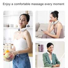 Intelligent JT-008 Heated Voice Version Neck Massager, Multi-Functional Spine Shoulder Neck Hot Compress Massager For Cervical Vertebra Protection - Silver - View 2