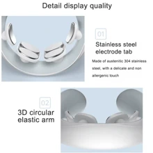 Intelligent JT-008 Heated Voice Version Neck Massager, Multi-Functional Spine Shoulder Neck Hot Compress Massager For Cervical Vertebra Protection - Silver - View 11