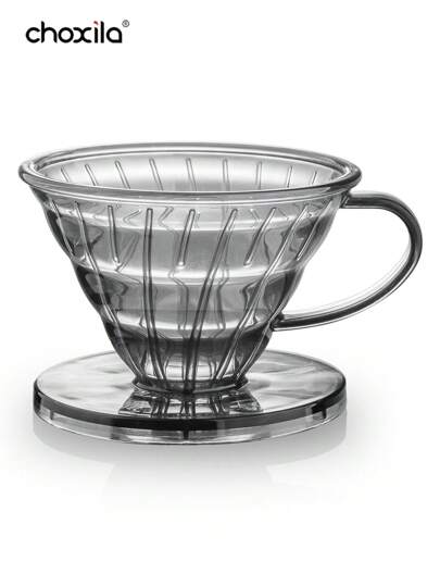 choxila 1 件灰色塑料带手柄滴滤咖啡滤纸，慢滴咖啡滤纸，单杯冲泡咖啡滤纸，学校用品，返校