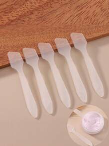 10/50/100PCS 迷你化妆铲面霜化妆面膜勺化妆勺，DIY 化妆工具霜棒美容工具套装，DIY 面部面霜搅拌铲勺化妆化妆品化妆工具旅行必需品旅行学校学校用品假日露营假日必需品度假配件女士香水男士香水沙滩瓶 - 白色 - 查看 3