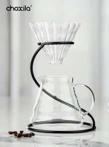 choxila 1pc Hand Stand Vintage Coffee Hand Pot Metal Stand Drip Glass Filter Cup Holder Universal School Supplies Back To School