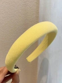 1pc Multicolor Gentle Cream Color Headband, Versatile Candy Color Sponge Hairband, Stylish Hair Accessories For Women - Multicolor - View 16