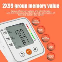 Wrist Blood Pressure Monitor, Bp Monitor Large LCD Display, Blood Pressure Machine, Arm Type Electronic Blood Pressure Monitor