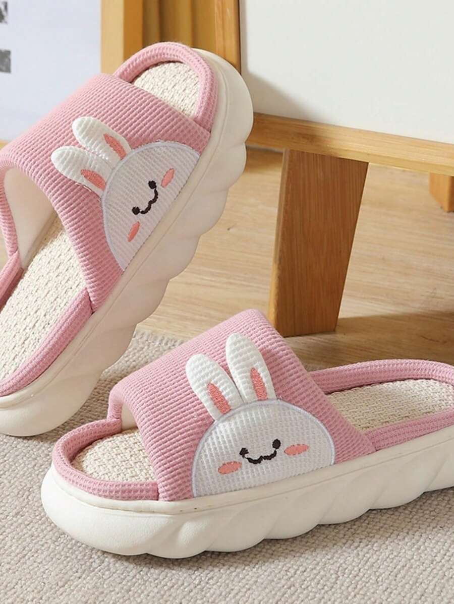 Padded Rabbit Slipper Slipper For Women - Pink - View 1