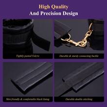Utimi UTIMI 4-Piece BDSM Kit - Black And Red Adjustable Handcuffs And Ankle Cuffs For Beginner Couples