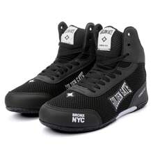 Golden Gate Force Fit High-Top Training Sneakers For Boxing, Fighting, And Gym - Sizes 34 To 44 - 黑與白 - 查看 5