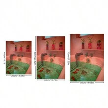 1pc Unframed Bathtub Fish Illustration Wall Art, Colorful Wall Art For Bathroom/Toilet - Multicolor - View 5