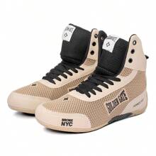 Golden Gate Force Fit High-Top Training Sneakers For Boxing, Fighting, And Gym - Sizes 34 To 44 - 米色 - 查看 5