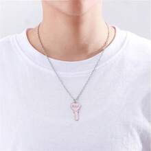 2 Pcs/Set Best Friends Pendant Necklace For Friends Cute Broken Heart Clavicle Chain BFF Best Friends Jewelry Gifts Machine Pendant Necklace For Women Popular Geometry Adjustable Magnetic Double Chain Couple Necklace Jewelry Gifts - Silver - View 8