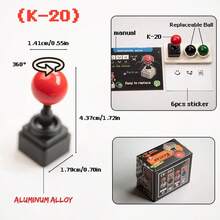 Mũ Phím Có Thể Thay Thế K20 Với Đế Kim Loại Máy Chơi Game Keycap 3 Màu Retro Cần Điều Khiển Keycap Máy Chiến Đấu Cần Điều Khiển Nắp Phím Cho Bàn Phím Cơ Phím ESC 6 Miếng Dán Bóng 3 Màu Có Trạm Lưu Trữ Thích Hợp Cho MX Cross Switch - Nhiều màu - Xem 4