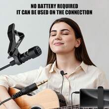 NXG Micrô kẹp cổ áo mini cho máy ảnh, điện thoại, phát trực tiếp, phỏng vấn - Mic chống ồn cho ASMR và podcasting - Nhiều màu - Xem 10