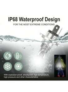 GLANBERT 2入組H7 H4 H11 H3 H1 LED汽車霧燈套件100W 20000LM霧燈燈泡6000K 8000K防水IP68 LED車頭燈汽車配件汽車LED燈