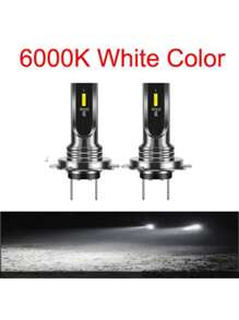 GLANBERT 2入組H7 H4 H11 H3 H1 LED汽車霧燈套件100W 20000LM霧燈燈泡6000K 8000K防水IP68 LED車頭燈汽車配件汽車LED燈