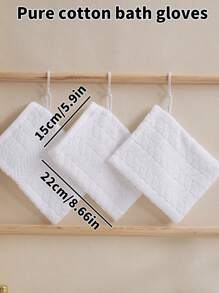 3/9pcs Bath Gloves, Soft Face & Body Shower Scrub Towel, Terry Cloth Material, Absorbent & Reusable, 15*22cm, Multiple Colors Available Back To School Dish Cloths Kitchen Towel - Multicolor - View 13