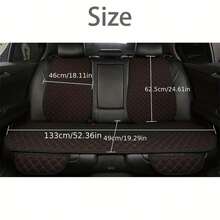 Universal Ice Silk Car Seat Cover - Breathable, Cooling Backrest Protector With Comfort Fit - Black - View 2