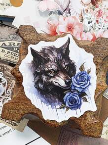 20 Stücke/Beutel Stickerbuch Sammelalbum Zubehör, kreatives Stickerbuch aus PET wasserdichtem Material, leicht abziehbar durch Stanzformen, zarte Figuren, Pflanzen, Blumen, zur Dekoration von Notizbuch, Fotorahmen, Handyhülle, Wasserbecher, Junk Magazin, Sammelalbum DIY