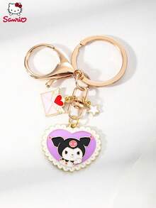 A Cute Japanese Cartoon Cat Different Patterns Of Alloy Heart-Shaped Envelope Pendant  Pendant, DIY Girlfriend Bracelet, Girlfriend Gift, Birthday Gift Keychain, Mobile Phone Buckle - Multicolor - View 4