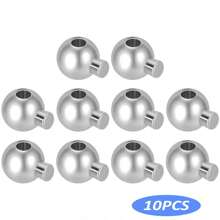 10pcs/20pcs/50pcs Round Crimp Beads,Stopper Beads Bead Caps For Jewelry Making, Spacer Beads Metal Bead Stopper Crimp Charms For Bracelet Necklace Ends Accessories
