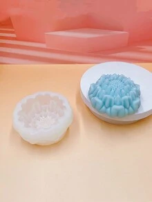 蓮花、牡丹、芙蓉香薰蠟燭用的矽膠模具1個 - 白色 - 查看 5
