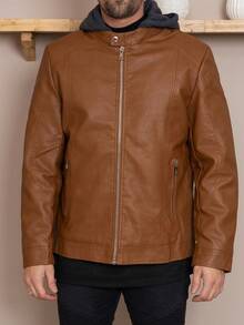 Men Jackets & Coats - 棕色 - 查看 5