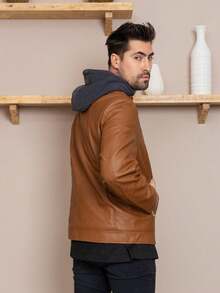 Men Jackets & Coats - 棕色 - 查看 3