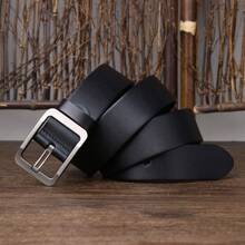 Un cinturón para mujeres y hombres, simple y versátil, con hebilla de aguja negra para estudiantes, decoración personalizada, cinturón para mujeres de talla grande