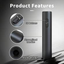 1 件电动葡萄酒开瓶器，黑色电动红酒开瓶器，螺旋开瓶器，电池供电（不含电池），适用于红酒、白葡萄酒、派对聚会、节日活动、开开赤霞珠、霞多丽酒瓶 - 黑色 - 查看 8