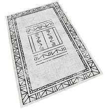 Well Home Tappeto in poliestere stampato 80 x 120cm modello Nine grey - Multicolore - Visualizzare 1