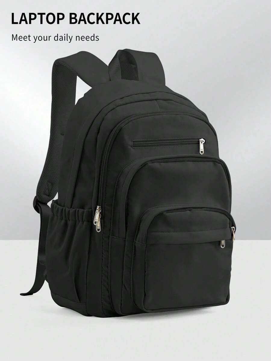 Large College Bookbag Travel Laptop Backpack Fits 14-15.6 Inch Notebook, Laptop Backpack 15-17 Inch For Women Men, Lightweight Durable School Bookbag 15.6" Computer Bag Outdoor Hiking Backpacks With Multifunction Pockets, Daypack Backpack With Laptop Compartment For Work Business And College, Waterproof Casual Schoolbag Book Bag School Backpack, Back To School Gifts For Boys And Girls, The New And Old Versions Are Shipped Out Randomly.